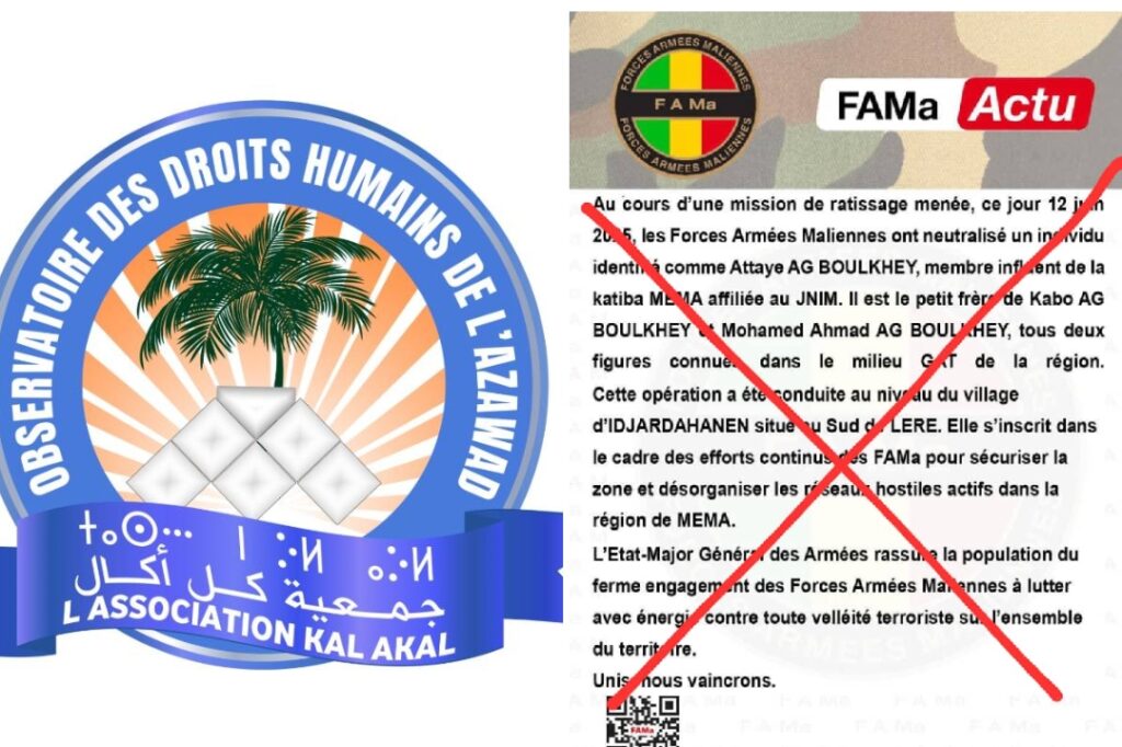 Réaction au communiqué des FAMas de 12 juin 2025